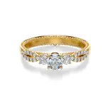 Pierścionek złoty z diamentami AJPZ_069